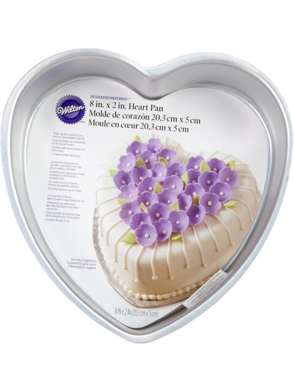 Heart Shaped Cake Pan, 8-Inch Aluminum Baking Mold for Lovely Cakes & Desserts